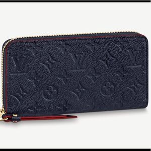 Louis Vuitton Zippy Wallet Marine Rouge Authentic